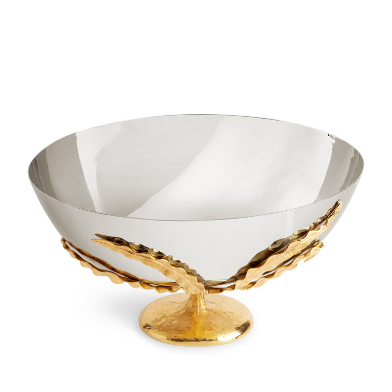 Fern 24k Gold Fruit Bowl