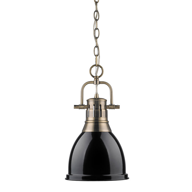 Alethia 1 - Light Kitchen Island Pendant, Black, Chrome