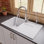 Évier de cuisine en granite 34 po x l 19 po