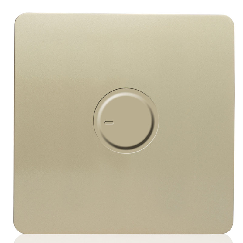 Wymondham Wall Mounted Dimmer, Champagne Gold