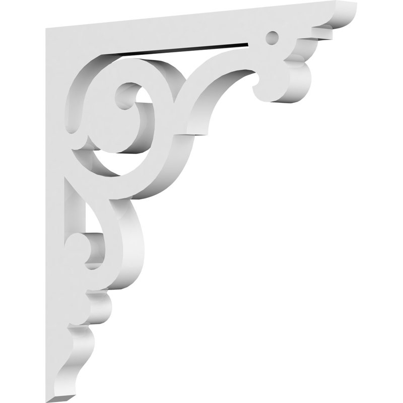 Support de qualité architecturale Hurley, L 5/8 po x P 8 po x H 8 po, Athènes, PVC