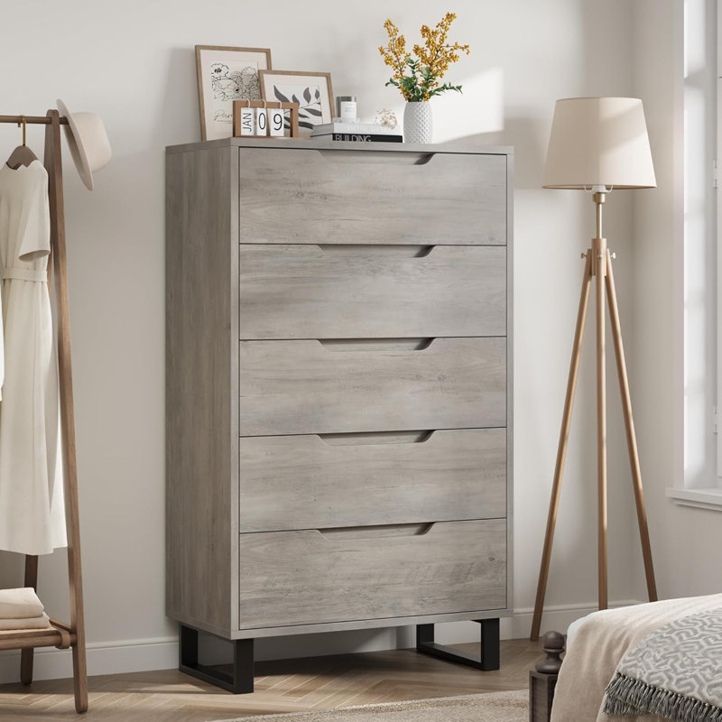 5 commode pour la chambre à coucher, Gris