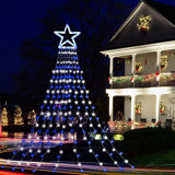 Juma 11.5ft 317 LED Star Christmas Tree Lights,8 Memory Lighting Modes&Timer Christmas Star Lights ()
