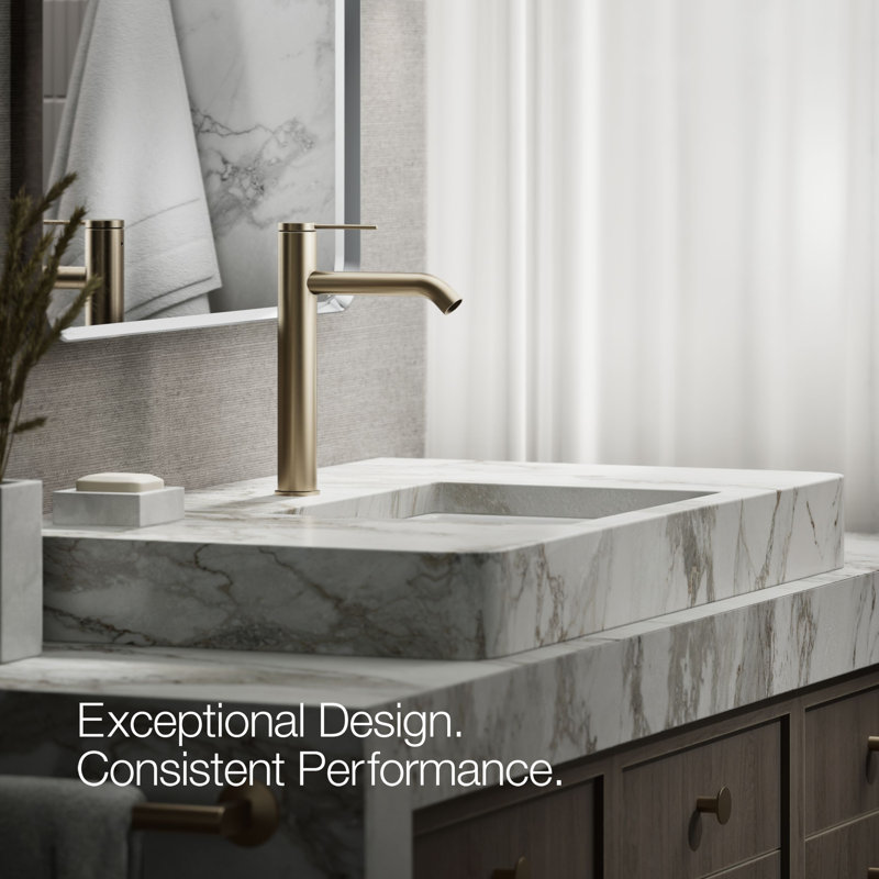 Components Single-Handle Bathroom Sink Faucet, Vibrant Brushed Bronze