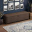 Banc ottoman de rangement avec compartiment de rangement dissimulé, siège de bout de lit pour chambre ou entrée-168749345