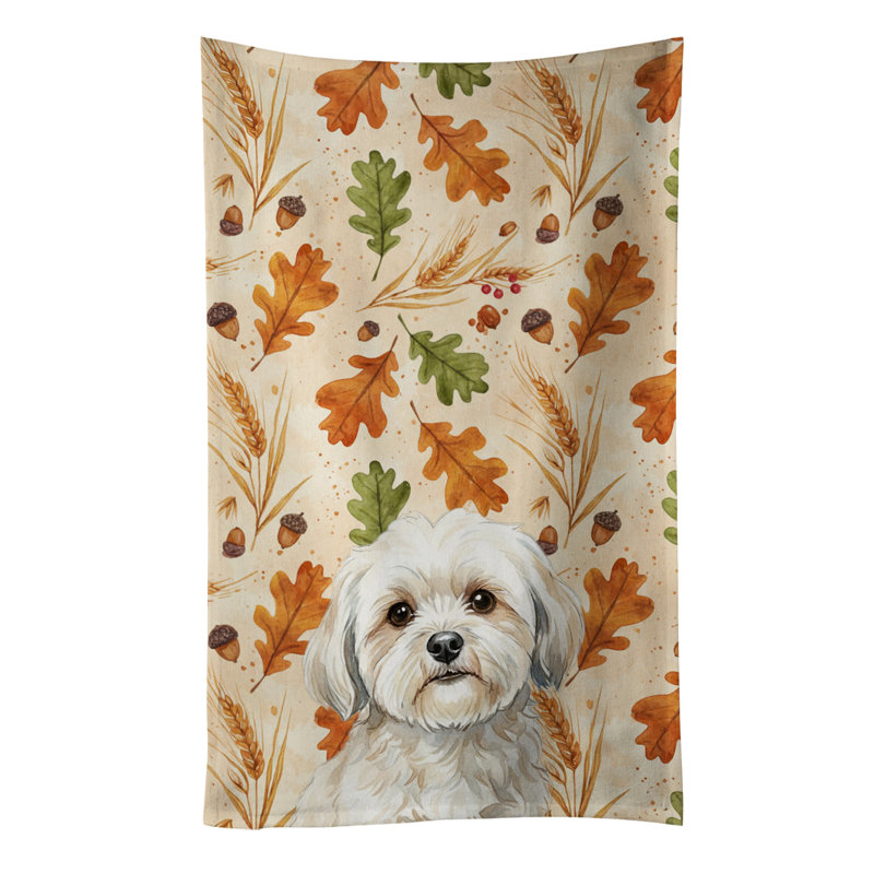Serviette de cuisine tricolore Sheltie, Lhasa Apso blanc