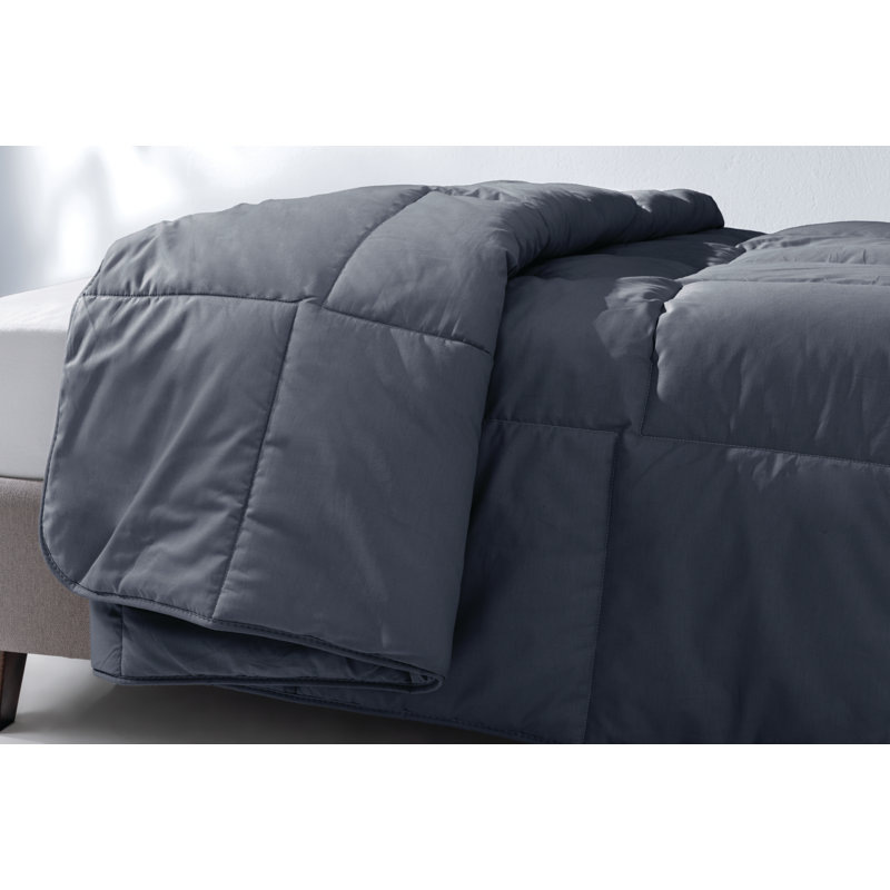 Cotton Quilted Quilt, Queen Quilt, Anthracite