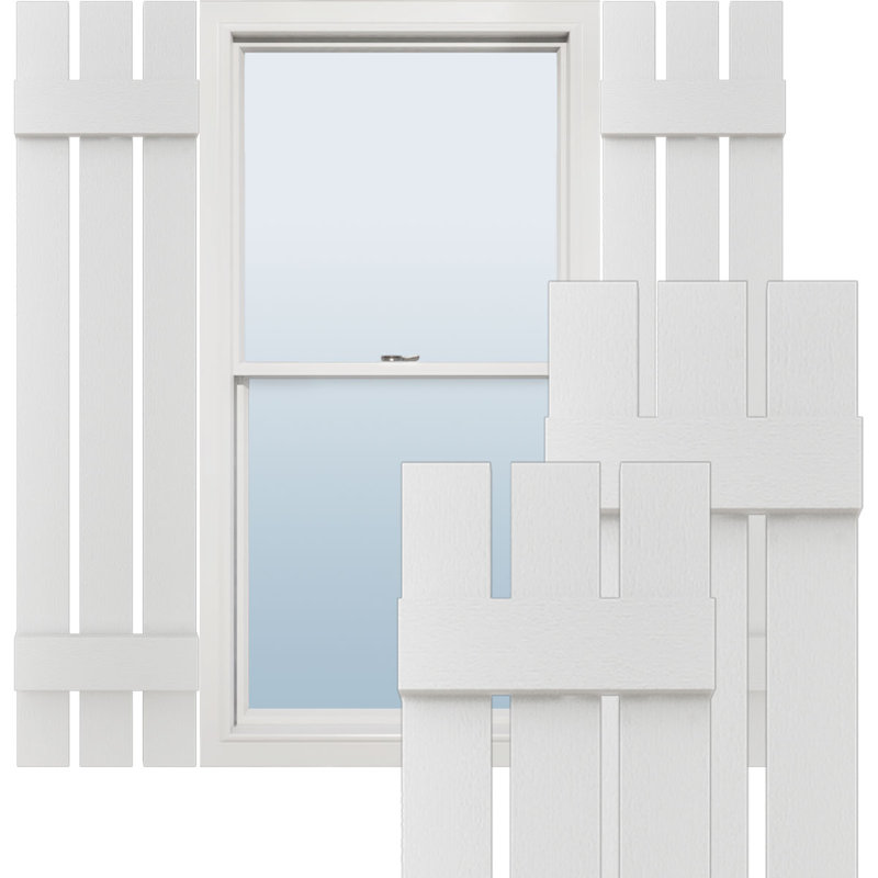 Volets Lifetime, Blanc, H 47 po x l 12 po x P 1 po