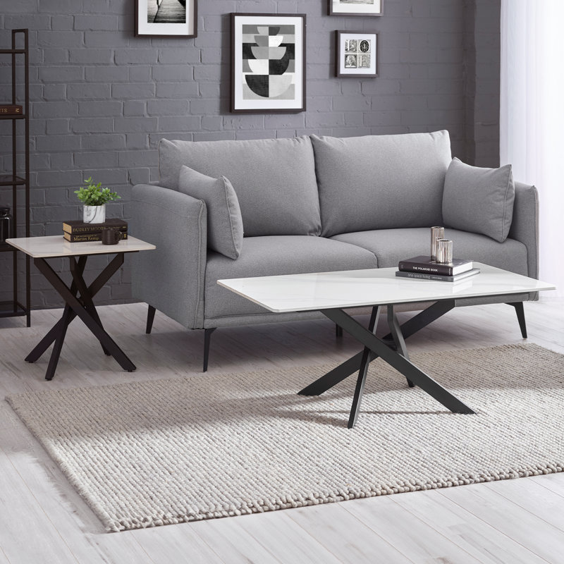 Danysha Cross Legs End Table