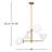 4 - Light Dimmable Modern Linear Chandelier-88144602-88144603