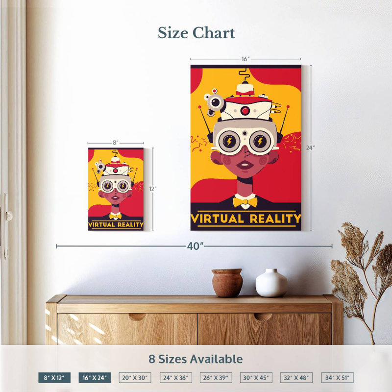 Virtual Reality Poster, 12" H x 8" W
