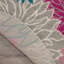 Tapis gris / rose / bleu à motif floral Carollee-46870204