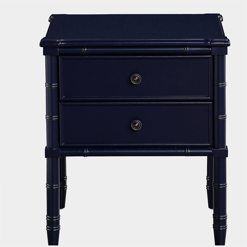 Emmett 2 Drawer Nightstand - Midnight Blue
