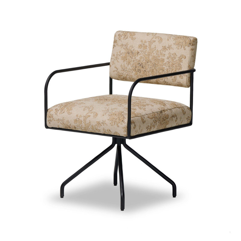Fenn Desk Chair-Crypton Nomad Mushroom, Fallingbrook Natural Polyester Blend