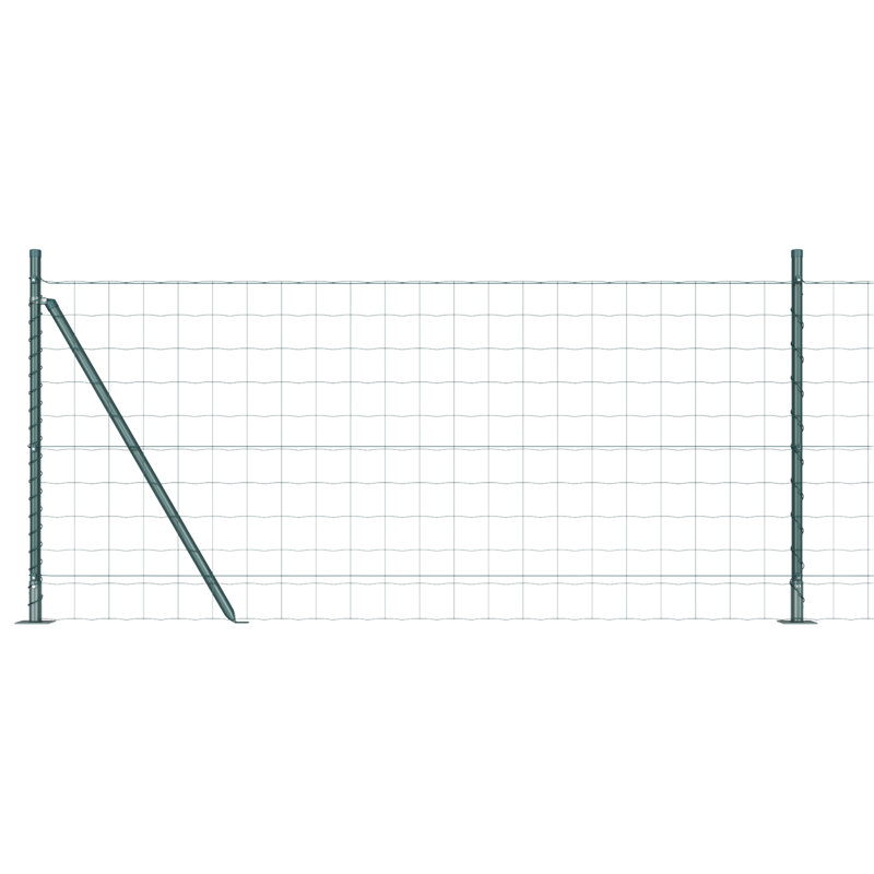Powder-Coated Steel Border Fencing, 80 x 2500 x 0.2 cm