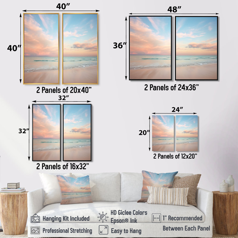 «Peach Sky Photo Astral Symphony V», art mural pêche, Black, 36" H x 48" W, Impression encadrée flottante