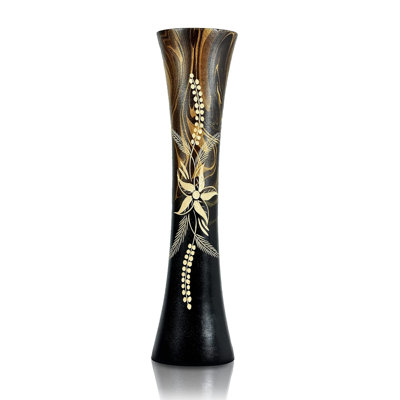 Vase de table en bois