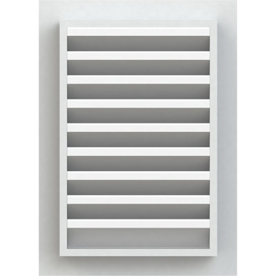 Vertical Functional Gable Vent with Flat Trim Frame