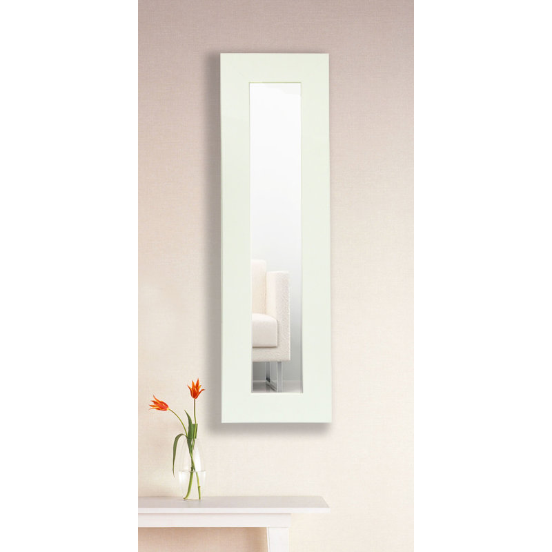 Scioli Wood Flat Wall Mirror, 29.5" H x 15.5" W