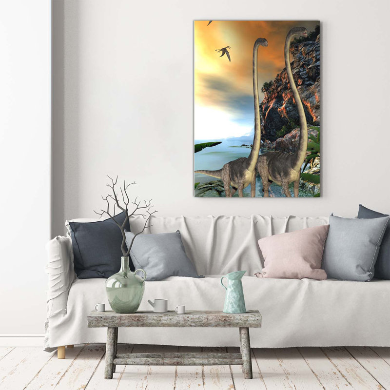 Dinosaurs - Wrapped Canvas Print