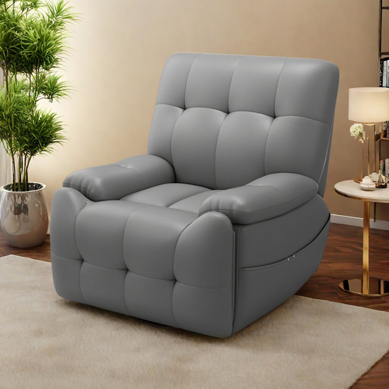 Fauteuil inclinable ergonomique réglable Fincham avec poches de rangement, Gris