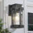11" H Modern Black Outdoor Wall Lantern