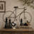 Black Metal Bike Home Wall Decor with Seat and Handles