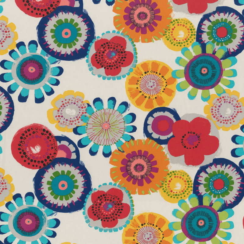 Outdoor 3'' Dining Chair Cushion, Multicolored Floral