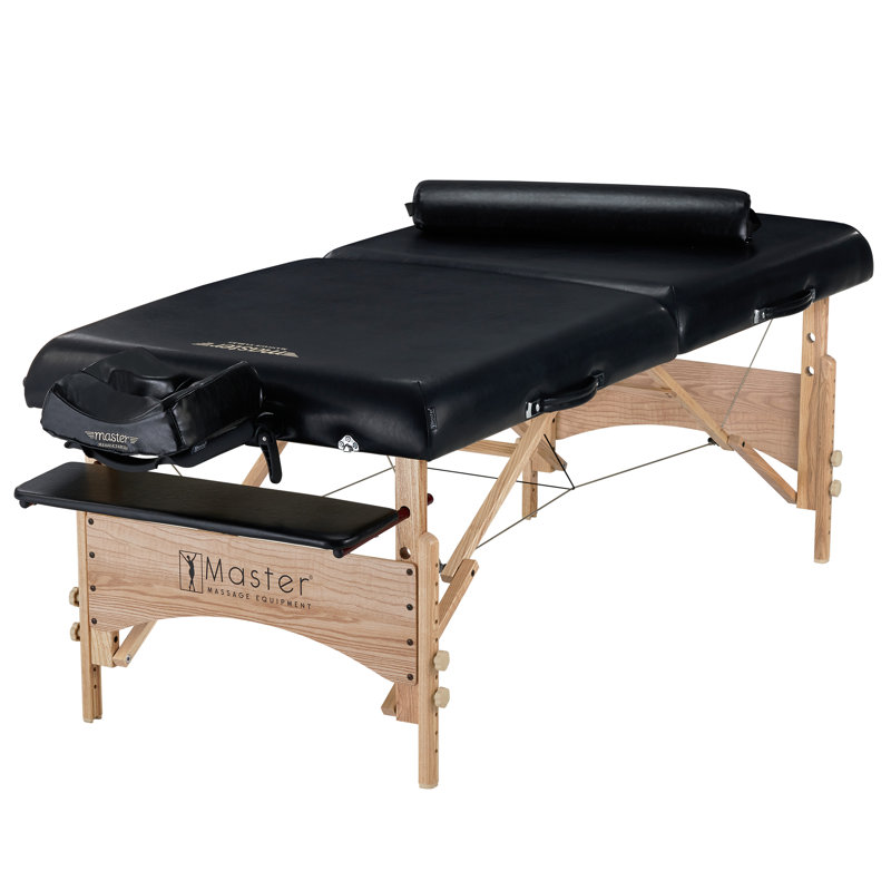 Red Barrel Studio Gibraltar 32" Width Olympic LX Portable Massage Table, Black
