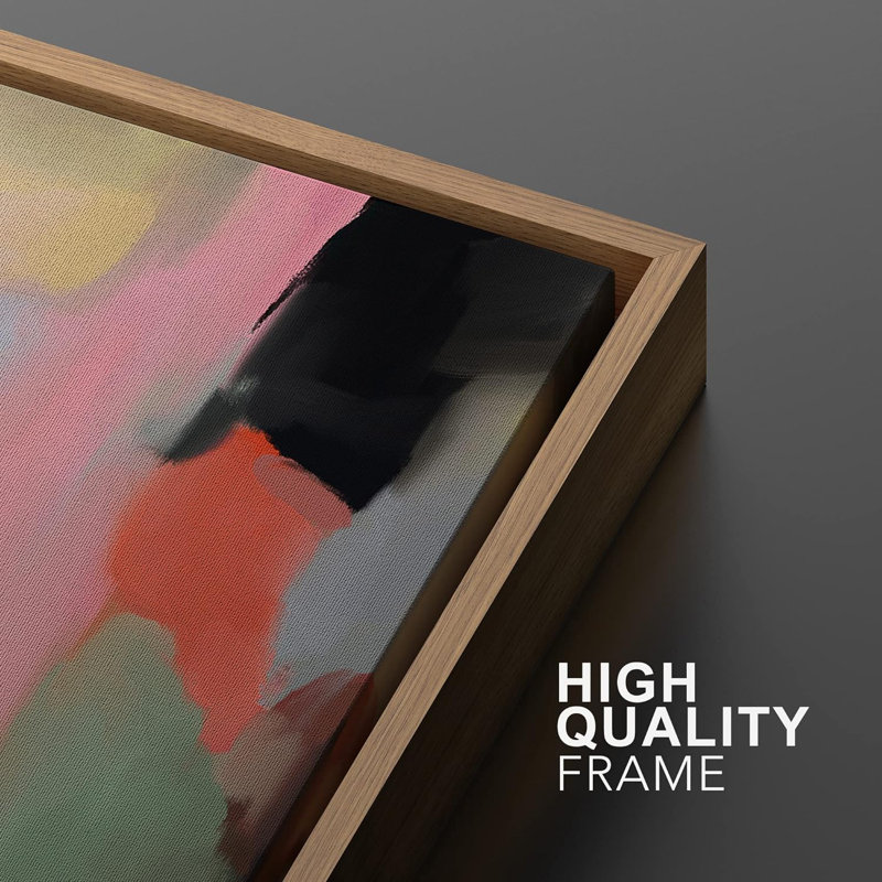 Abstract Colorful Strokes " Pink Geometric Paint Strokes Abstract Shapes Minimalism Decor Relax/Zen Colorful Nordic "