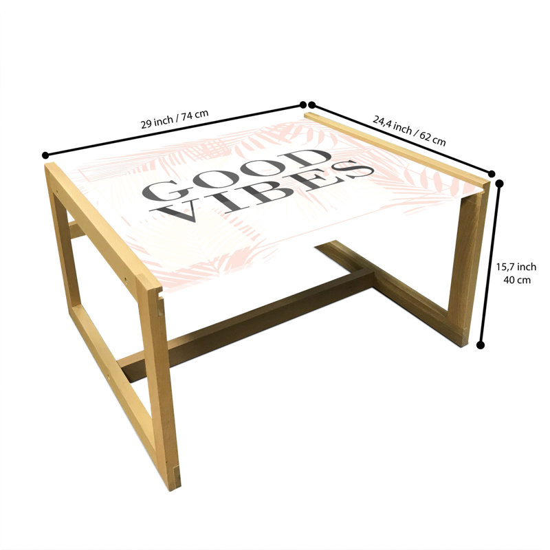 Jakyle Trestle Coffee Table, 40cm H x 74cm W x 62cm D