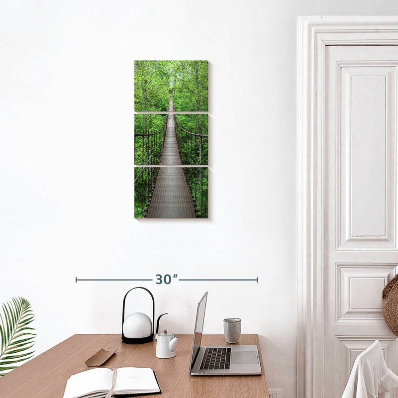 Bridge in Forest, 27" H x 12" W