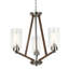 Lustre empire à intensité variable à 3 lumières Mukil