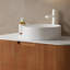 Lavabo vasque rond en céramique - Lavabo de salle de bain moderne sans robinet