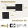 Mega Handles ROBELL Reversible Entry Door Lever and Single Cylinder Deadbolt Lock Combo Pack | Modern Keyed Lever | Keyed Alike Pack of 3