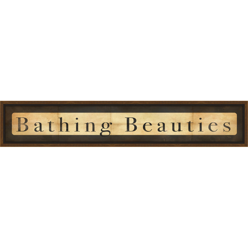 « baining beauties », art textuel encadré