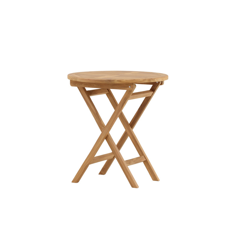 Faul Round Teak Outdoor Dining Table , 70cm cm W 70cm cm D
