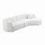 Ensemble de canapé de luxe 2 pièces de style moderne avec dossier courbé et méridienne, canapé modulaire faisant face à la droite, canapé Boucle-499151561