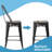 Makhzane Counter Stool with Metal Frame-676890460