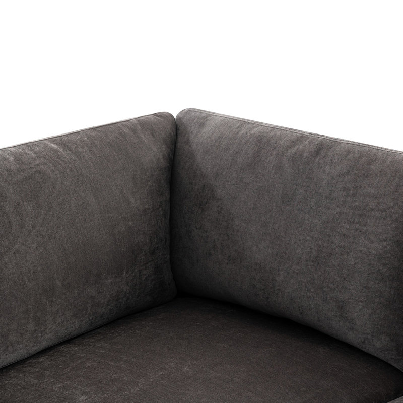 Canapé modulaire rembourré en forme de U amovible. Spacieux et spacieux. Cadre en bois massif et à plusieurs couches. Siège à haute éponge. Tissu. Housses de coussins. Gris. 100,4 po x 28,3 po Capacité de 220 lb / siège. 28 po