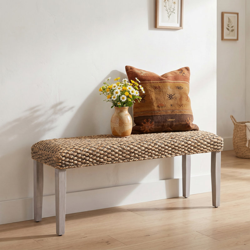 Brackett Indoor Wood Entryway Bench, Antique Gray, Gray