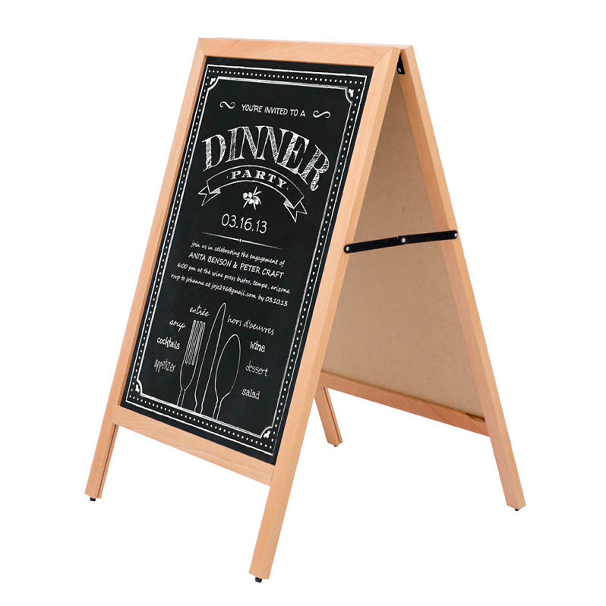 MT Displays Double Sided Sidewalk Sign Holder