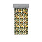 Vert olive, terre, jaune / floral