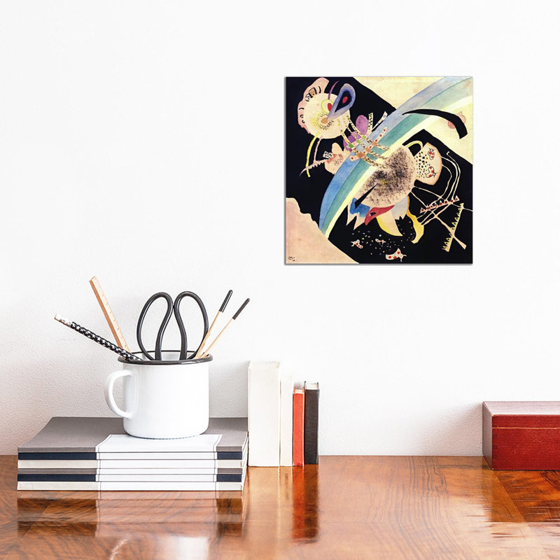 Study For "Circles On Black" by Wassily Kandinsky - Wrapped Canvas Painting, 30.48 cm H x 30.48 cm W