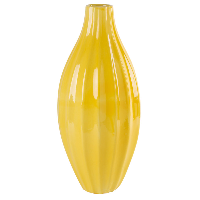 Vase linéaire 16 "- Vase décoratif minimaliste moderne pour tablettes et tables