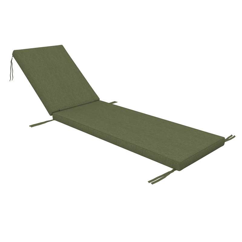 Sunbrella® Outdoor Chaise Cushion, 21" W x 78" D, Sunbrella® Canvas Fern