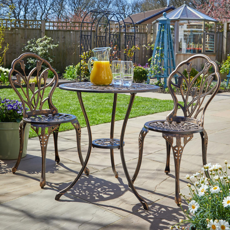 Laurel 2 - Person Patio Dining Set with Round Table