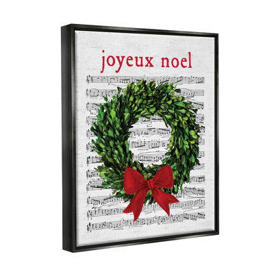 " Joyeux Noel Vintage Song " Graphic Art Print