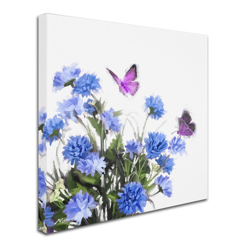 «Butterflys» par Armand, reproduction sur toile, H 14 po x l 14 po x P 2 po