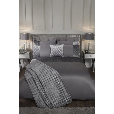 Glamour Microfiber Duvet Cover Set with Pillow Shams Included